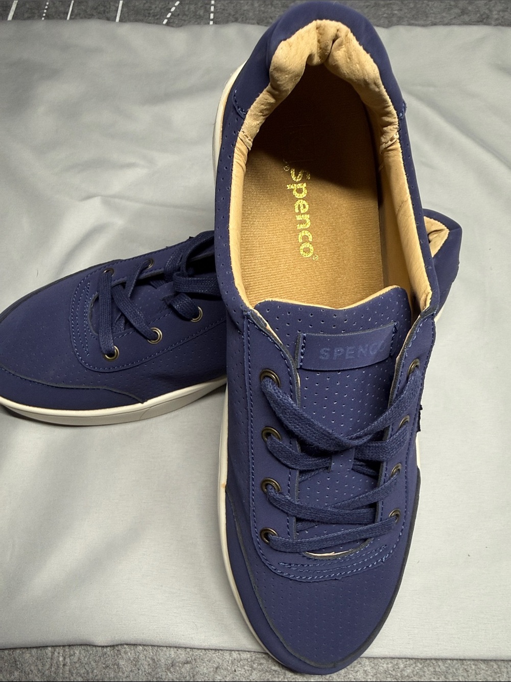 Spenco Women's Navy Casual Lace-Up Sneaker